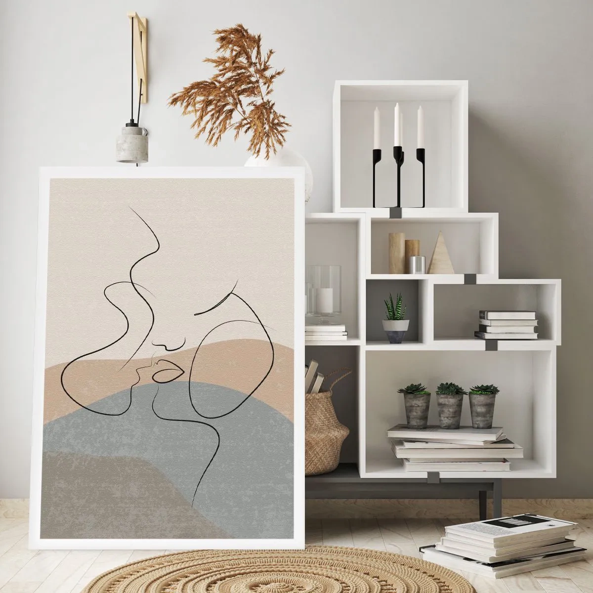 Affisch - Beröra med pensel - 70x100 cm