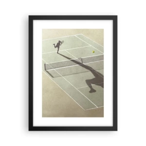 Affisch i svart ram - Övervinna sig själv - 30x40 cm