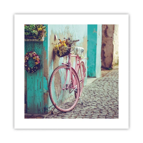 Affisch - Strax tillbaka - 40x40 cm