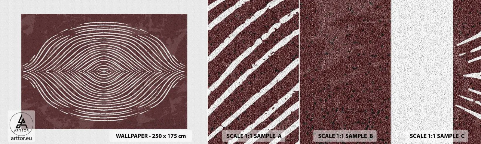 Provbit av självhäftande fototapet Deluxe Sticker - Rymden talar - Boho, Åldrig, Bit - 100x30 cm