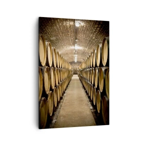 Canvastavla - Bild på duk - I en tegelkällare - 50x70 cm