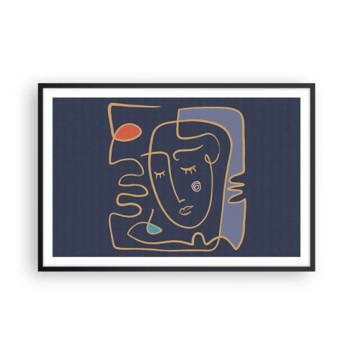 Affisch i svart ram - I drömmarnas värld - 91x61 cm