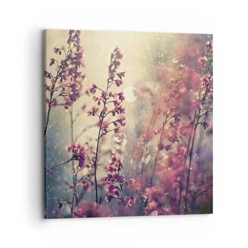 Canvastavla - Bild på duk - Hemlighetsfull trädgård - 70x70 cm
