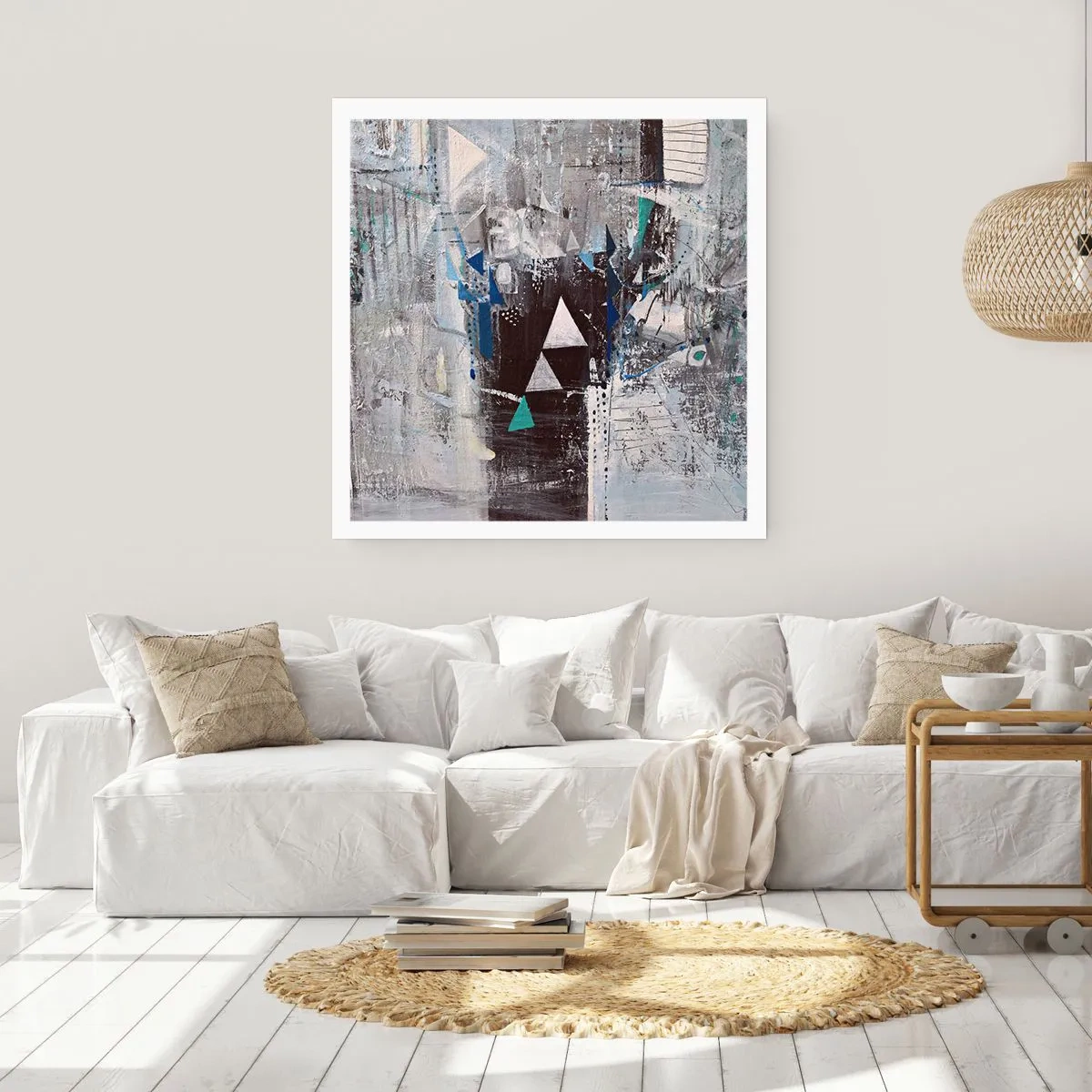 Affisch - Trianglarnas överordnade ordning - 30x30 cm