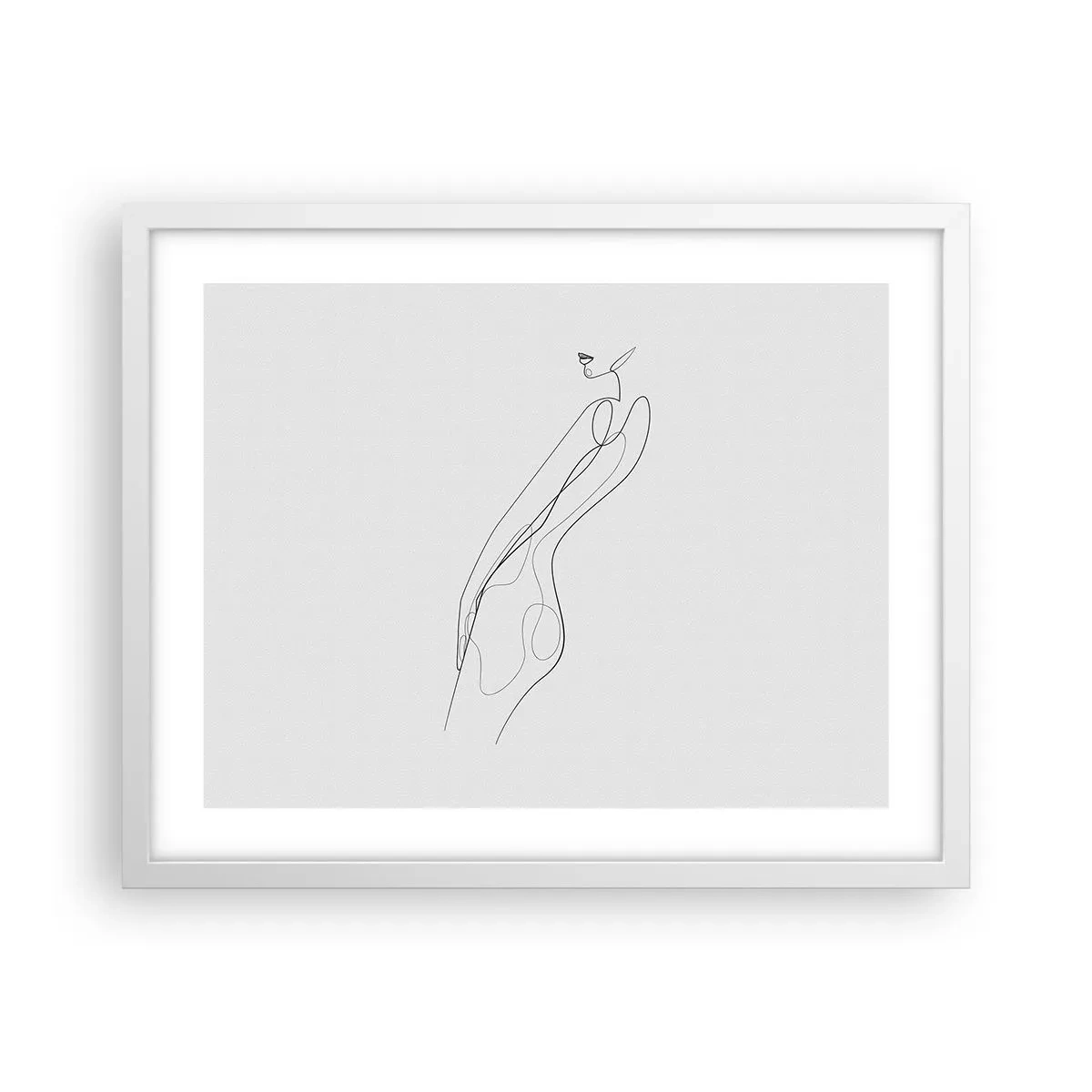 Affisch i vit ram - Bara en utfästelse - 50x40 cm