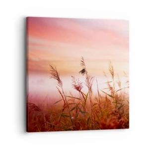 Canvastavla - Bild på duk - Drakar, maskrosor, vind - 30x30 cm