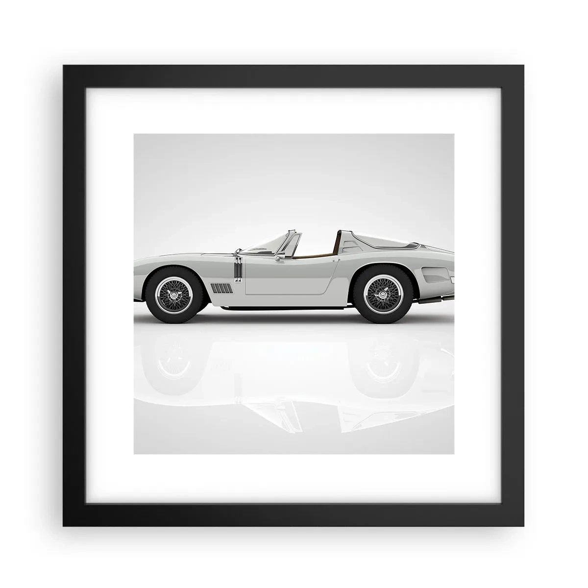 Affisch i svart ram - Ett löfte om lek - 30x30 cm