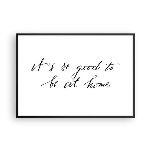 Affisch i svart ram - Hela sanningen - 100x70 cm