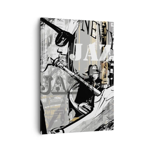 Canvastavla - Bild på duk - I New Yorks rytm - 50x70 cm