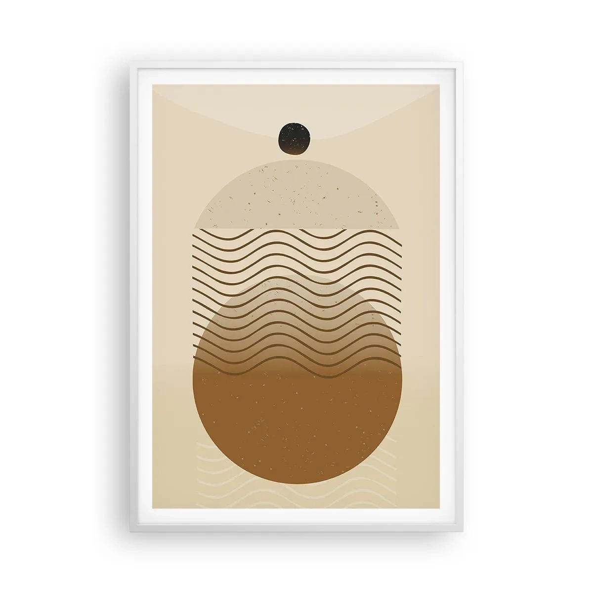 Affisch i vit ram - Om geometriska figurers ursprung - 70x100 cm