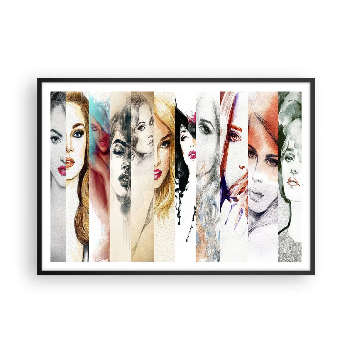 Affisch i svart ram - Det är alltid DU - 100x70 cm