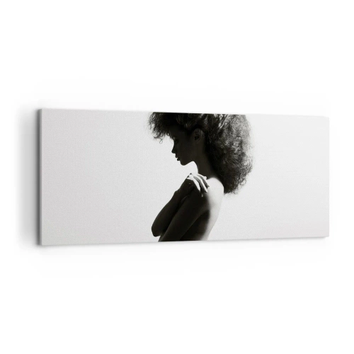 Canvastavla - Bild på duk - Som en blomma på en slank stjälk - 120x50 cm