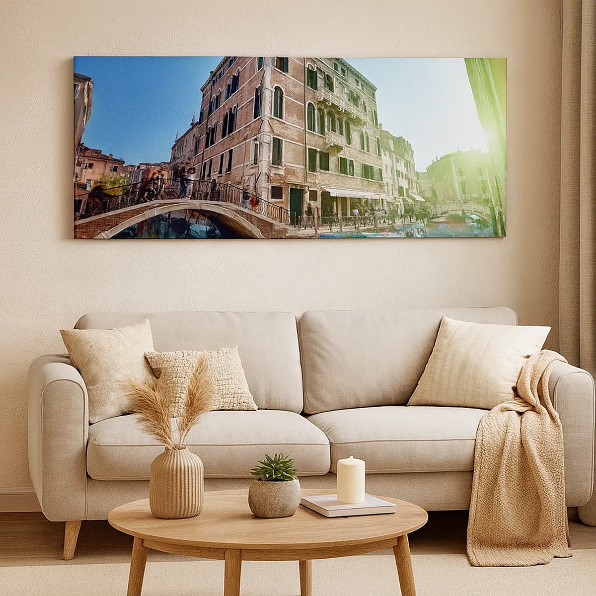 Canvastavla - Bild på duk - Venedig - Amore Mio - 30x30 cm