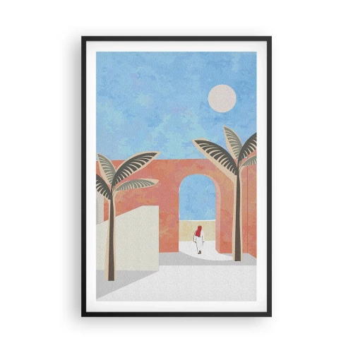 Affisch i svart ram - En arabisk dag - 61x91 cm