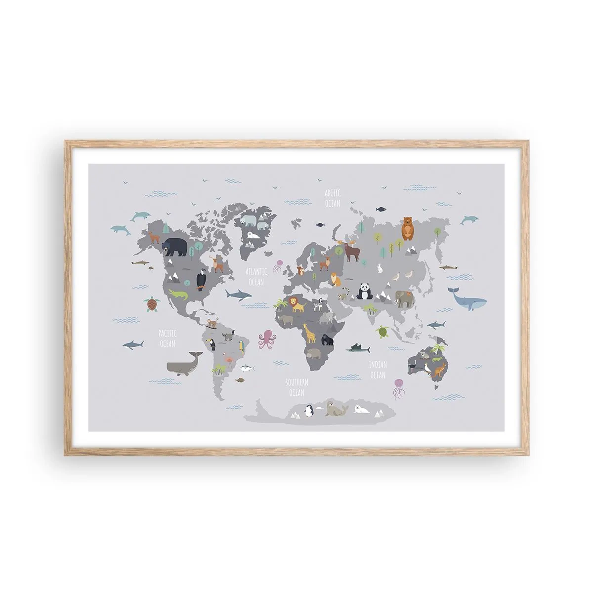 Affisch i ram av ljusek - Säg varifrån du är... - 91x61 cm