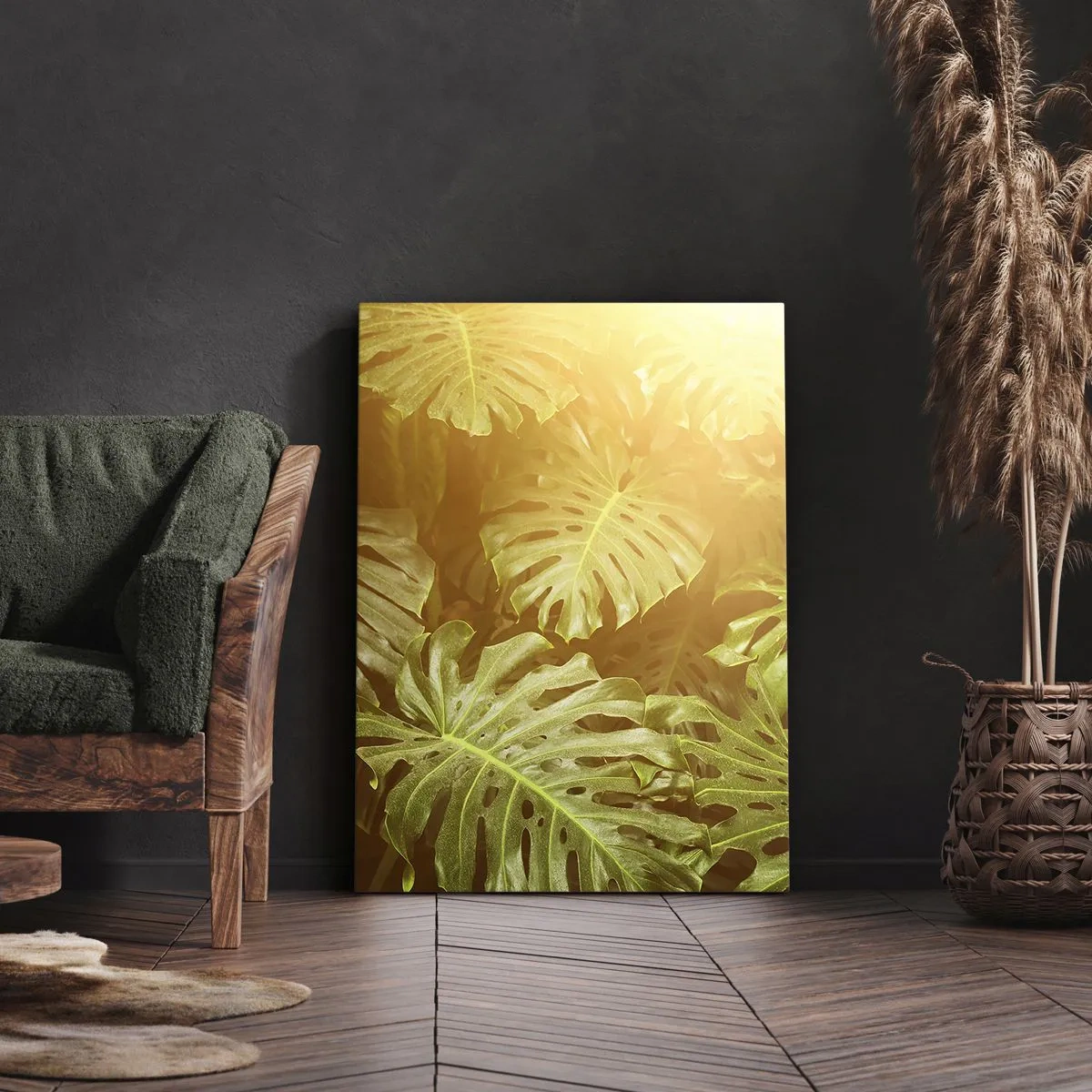 Canvastavla - Bild på duk - Beträda grönskan... - 50x70 cm