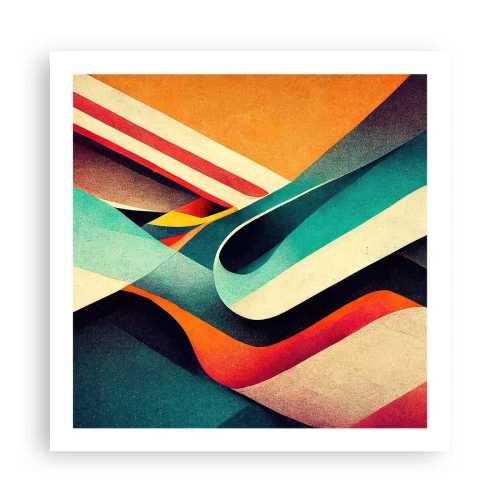 Affisch - Intensiv komposition - 60x60 cm