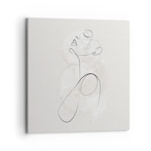 Canvastavla - Bild på duk - Skönhetens spiral - 70x70 cm