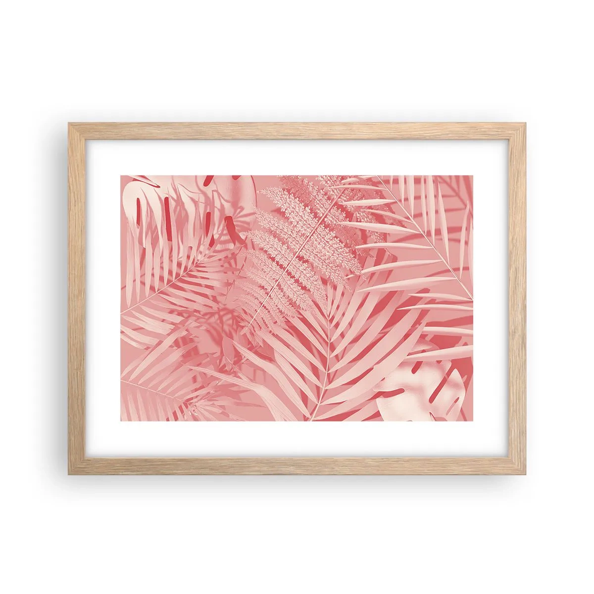 Affisch i ram av ljusek - Rosa koncept - 40x30 cm