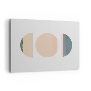 Canvastavla - Bild på duk - Hjul efter hjul - 100x70 cm