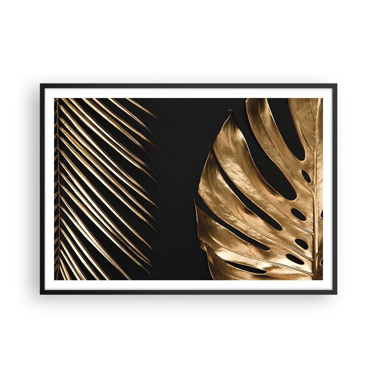 Affisch i svart ram - Olika men lika dyra - 100x70 cm