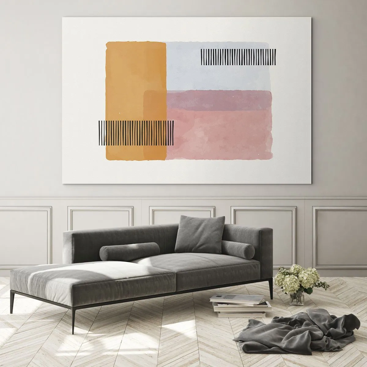 Glastavla - Bild på glas - Från hörna till hörna - 120x80 cm