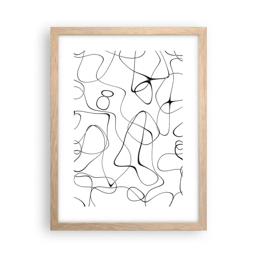 Affisch i ram av ljusek - Livets stigar, ödets tur - 30x40 cm