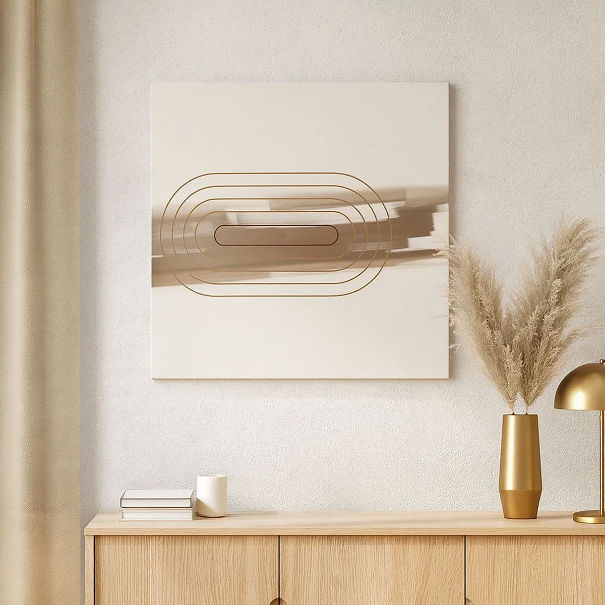 Canvastavla - Bild på duk - Grå blåst - 30x30 cm