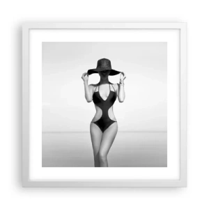 Affisch i vit ram - Mitt förnamn är: Elegans - 40x40 cm