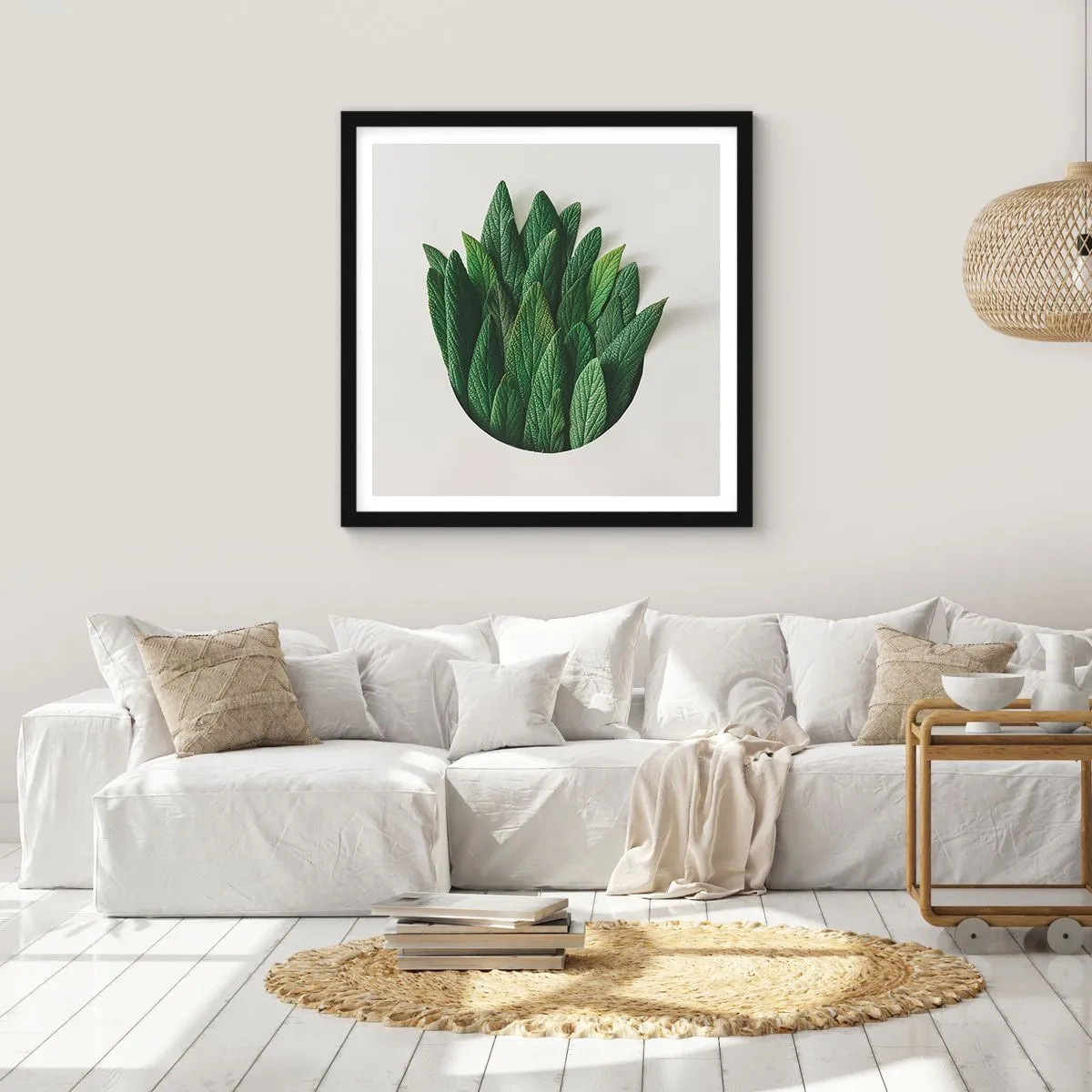 Affisch i svart ram - Ostoppbar nyfikenhet - 50x50 cm