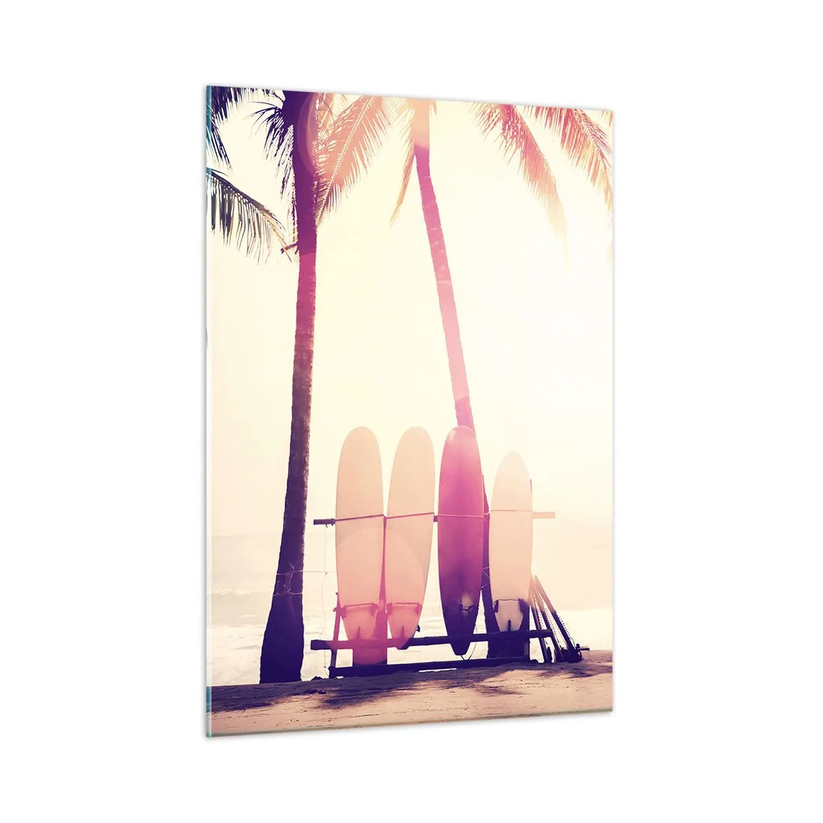 Glastavla - Bild på glas - Det blir en underbar dag - 50x70 cm