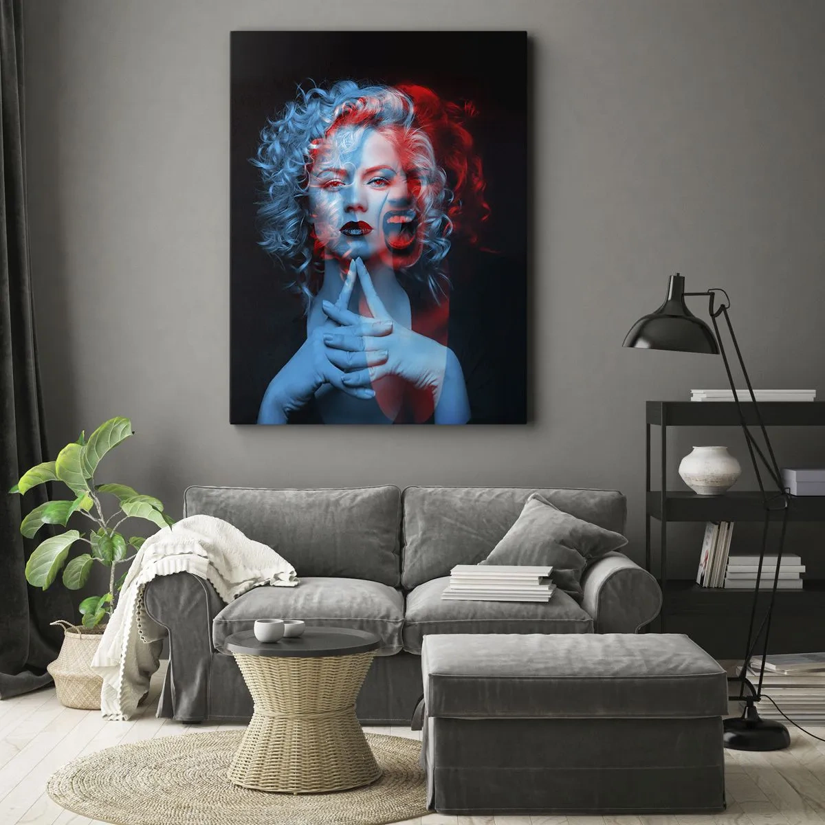 Canvastavla - Bild på duk - Alter ego - 50x70 cm