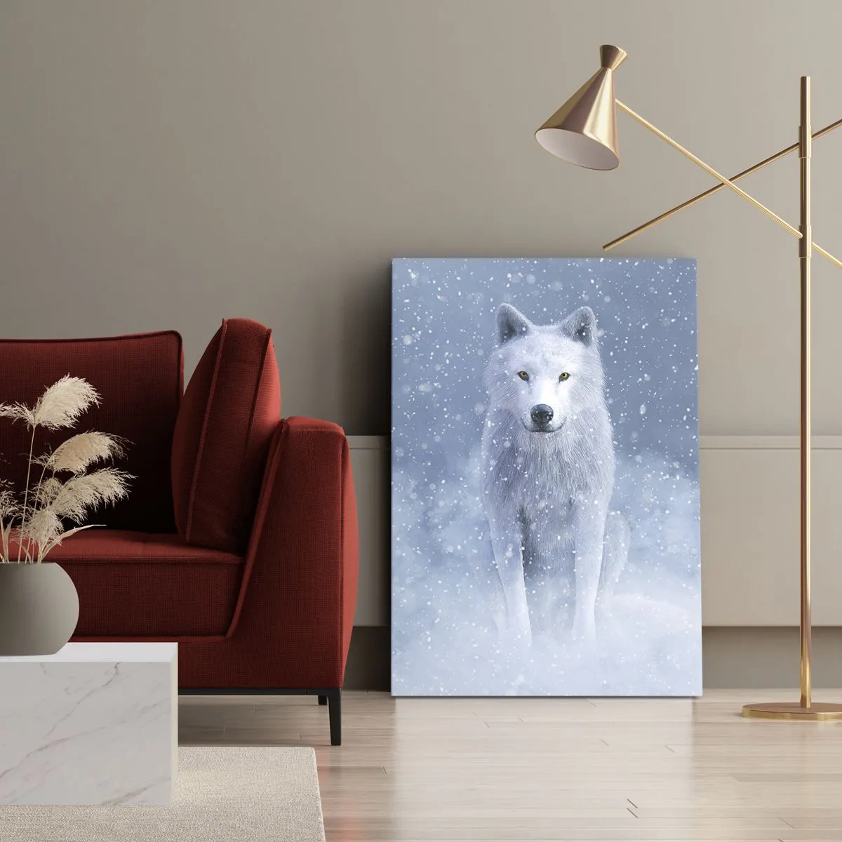 Canvastavla - Bild på duk - I vinter anda - 55x100 cm