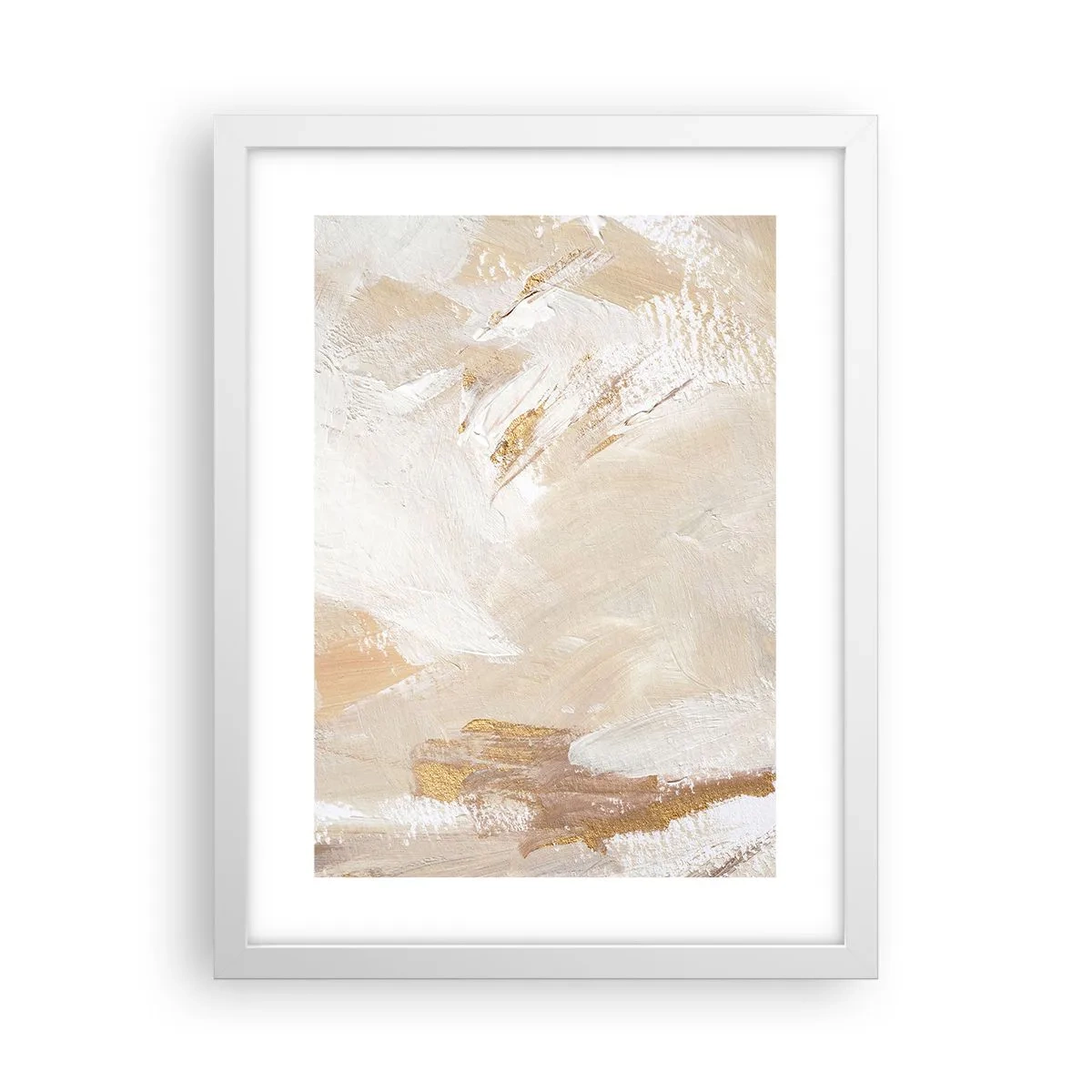 Affisch i vit ram - Pastellfärgad komposition - 30x40 cm