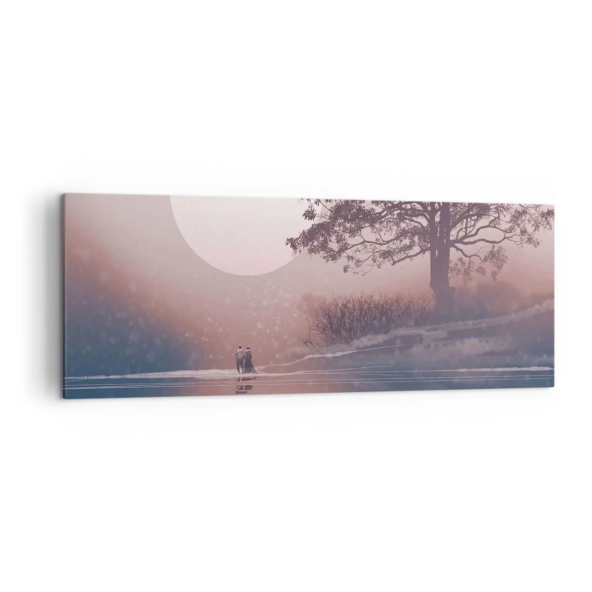 Canvastavla - Bild på duk - Nattens under - 140x50 cm