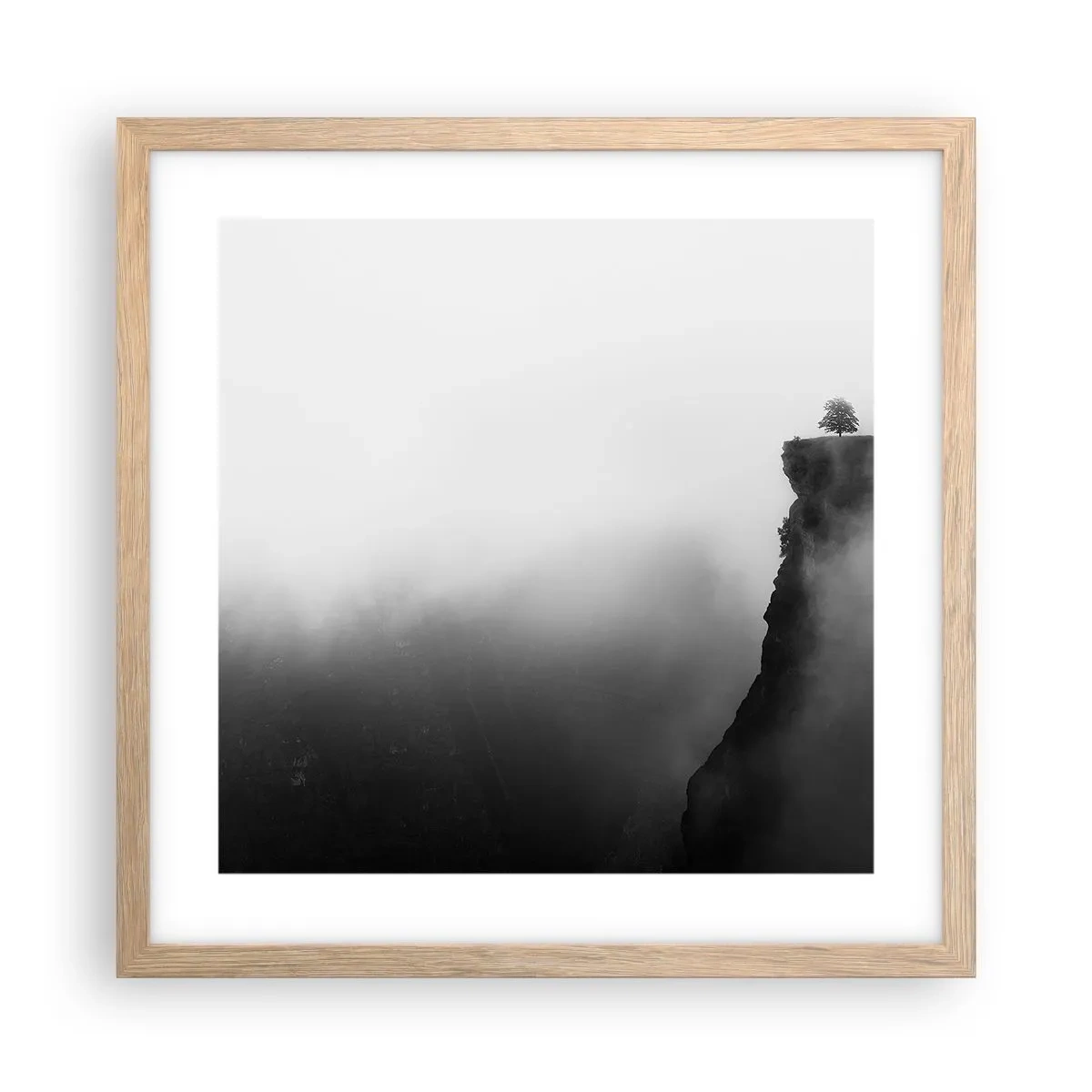 Affisch i ram av ljusek - På världens gräns - 40x40 cm