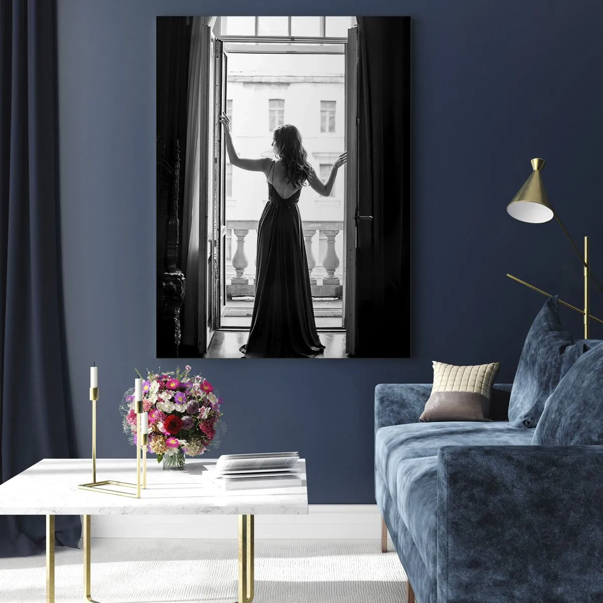 Glastavla - Bild på glas - I stor stil - 80x120 cm