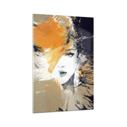 Glastavla - Bild på glas - Och så blir det ljus - 70x100 cm