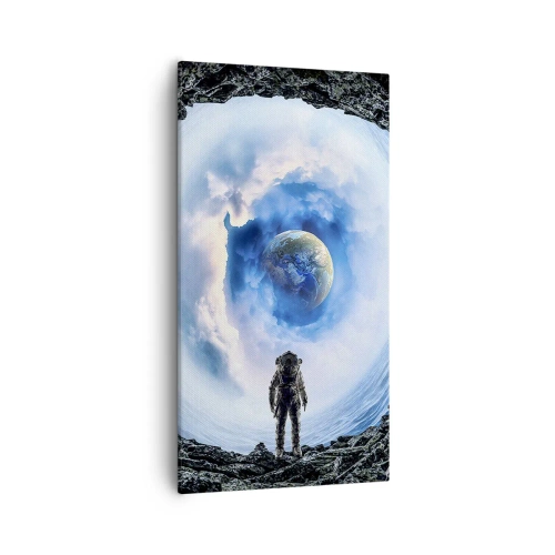 Canvastavla - Bild på duk - Det är inte långt kvar hem - 55x100 cm