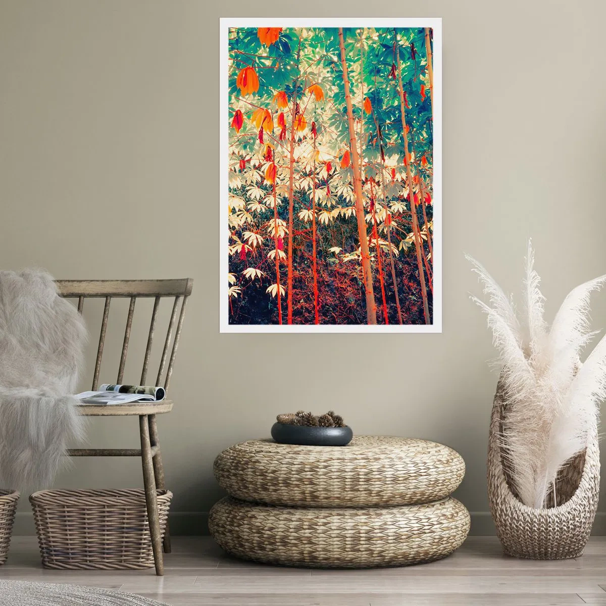 Affisch - Lövbladens hemlighetsfulla liv - 70x100 cm