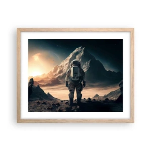 Affisch i ram av ljusek - En ny utmaning - 50x40 cm