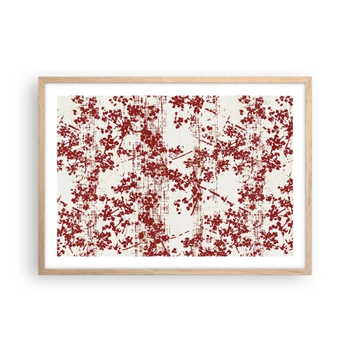 Affisch i ram av ljusek - Som en gammal percale - 70x50 cm