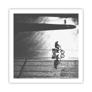 Affisch - Rakt fram genom staden - 60x60 cm