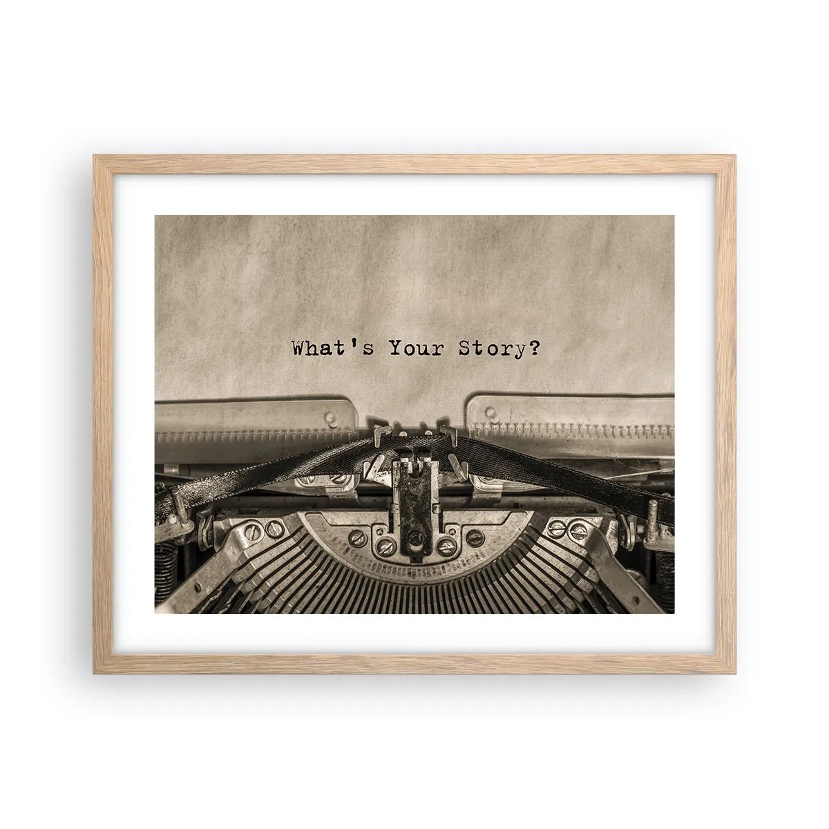 Affisch i ram av ljusek - Svara mig - 50x40 cm