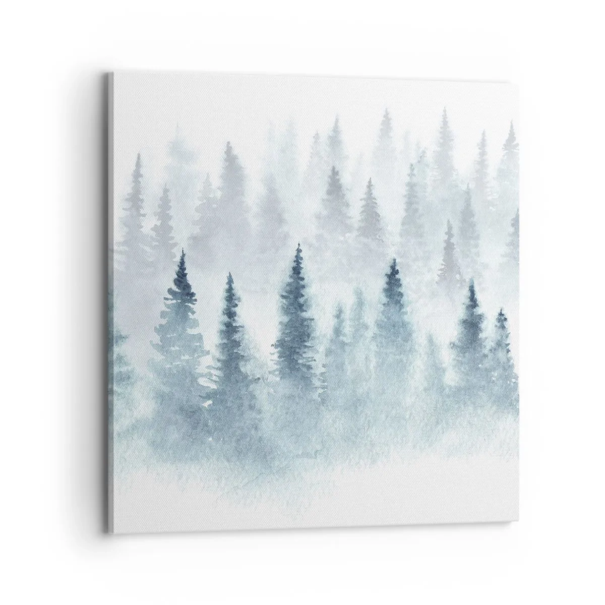 Canvastavla - Bild på duk - Insvepta i dimma - 70x70 cm