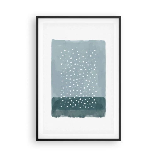 Affisch i svart ram - Uppstådda ur det blåa - 61x91 cm