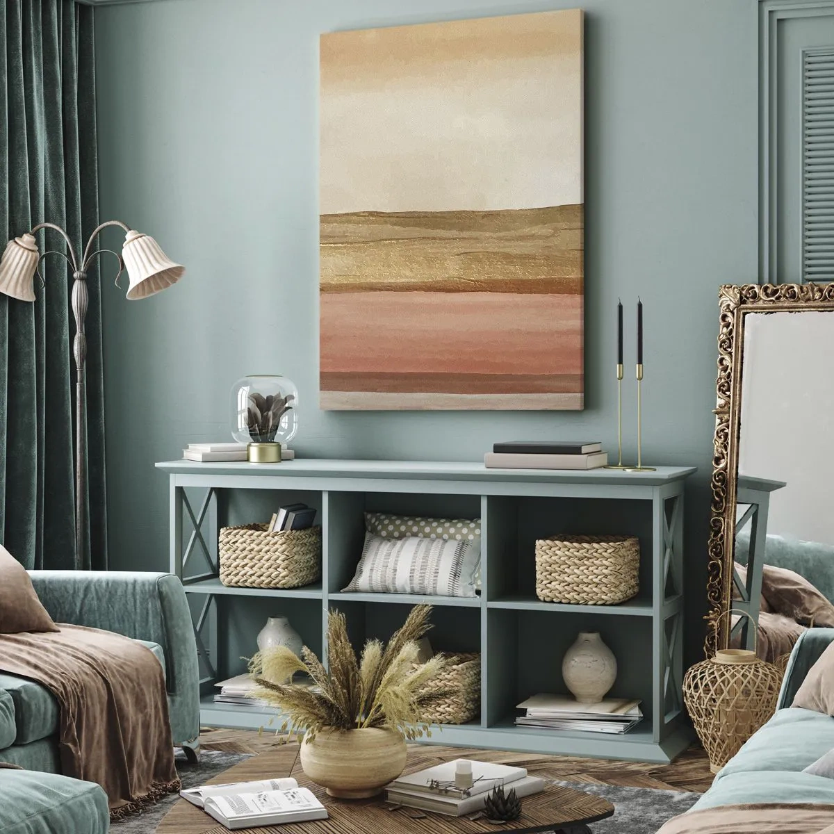 Canvastavla - Bild på duk - Vertikal komposition - 55x100 cm