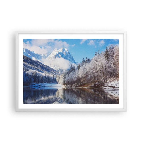 Affisch i vit ram - Snövakt - 70x50 cm