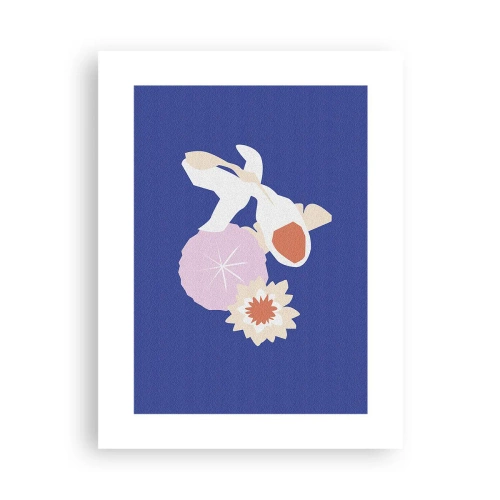 Affisch - Sammansättning av blommor och knoppar - 30x40 cm