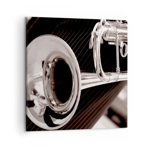 Canvastavla - Bild på duk - Musikresa till 30-talet - 50x50 cm